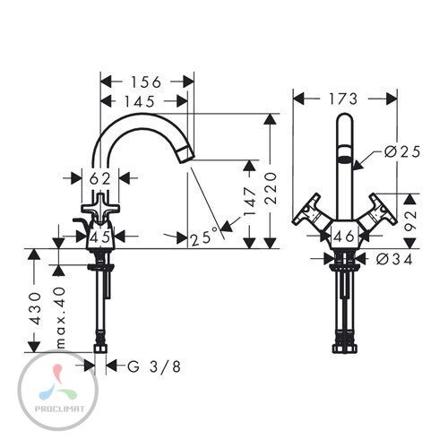 Смеситель для раковины Hansgrohe Logis 71270000