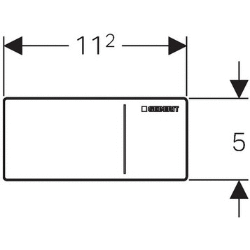 Кнопка смыва Geberit Sigma 70 115.635.SJ.1