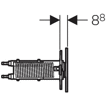 Кнопка смыва Geberit Sigma 70 115.635.SJ.1