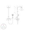 Душевая система Hansgrohe Raindance Select E 300 2jet 27128000 Showerpipe