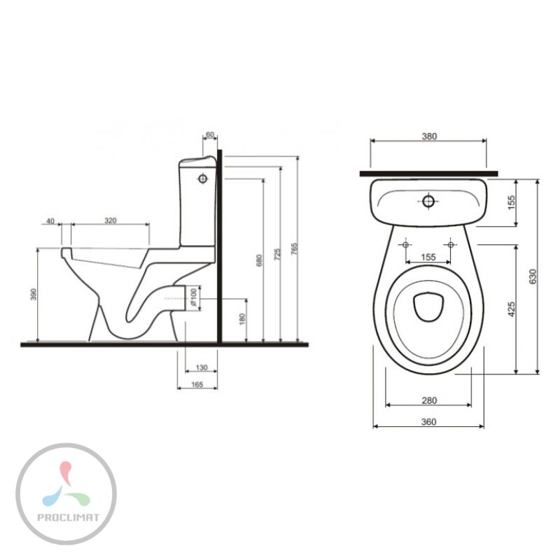 Унитаз-компакт Ifo Hitta RS041329060