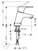 Смеситель для раковины Hansgrohe Focus E2 31733000