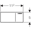 Кнопка смыва Geberit Sigma 70 115.635.SJ.1