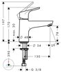 Смеситель для ванны Hansgrohe Focus E2 31931000