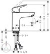 Смеситель для раковины Hansgrohe Logis 71107000