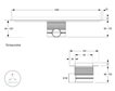 Дренажный канал с основой для плитки Mepa Duschrinne Fliese (1200) 150329