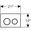Смывная клавиша Geberit Omega20 115.085.KN.1
