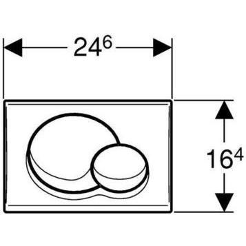 Кнопка смыва Geberit Samba 115.770.KB.1