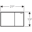 Смывная клавиша Geberit Sigma 60 115.640.SJ.1