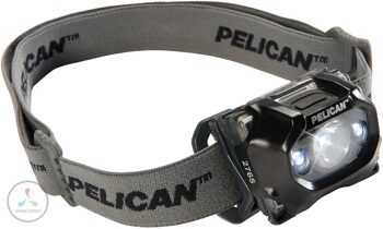 Налобный промышленный двухлучевой фонарь Pelican, черный 2765C,HEADLAMP,BLACK,LED UPGRADE