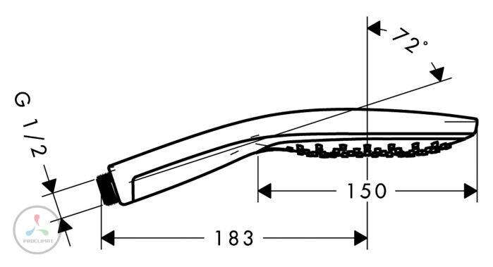 Ручной душ Hansgrohe Raindance Select 150 28588000