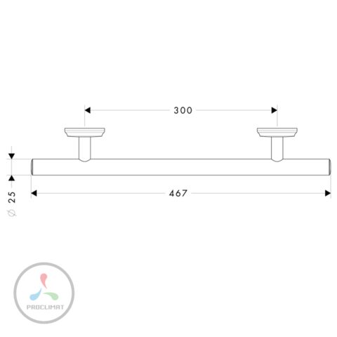 Поручень Hansgrohe Logis Classic 41613000