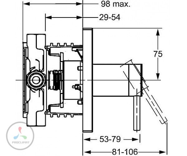 Смеситель для душа Hansa Designo 41109573