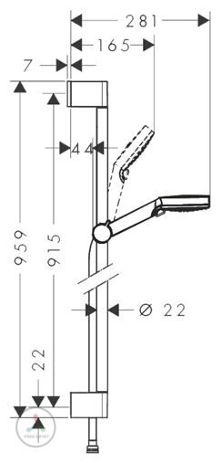 Душевой гарнитур Hansgrohe Crometta Vario 26536400