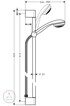 Душевой гарнитур Hansgrohe Crometta 27729000