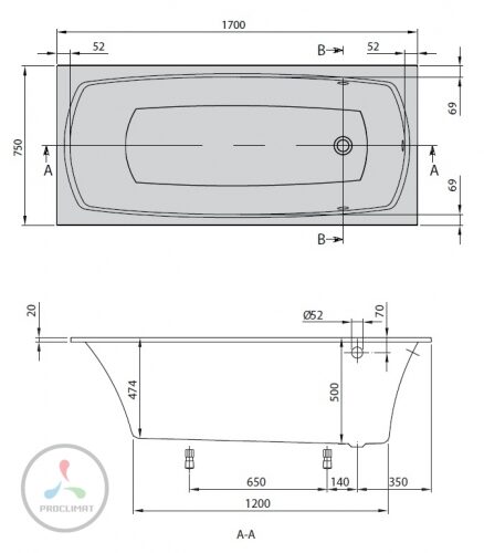 Квариловая ванна Villeroy & Boch My Art 170x75 UBQ170MYA2V-96