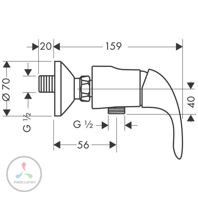 Смеситель для душа Hansgrohe Focus E 31760000