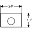 Кнопка для инсталляции Geberit Sigma 10 115.758.KN.1