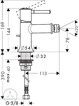 Смеситель для биде Hansgrohe Talis Classic 14120000