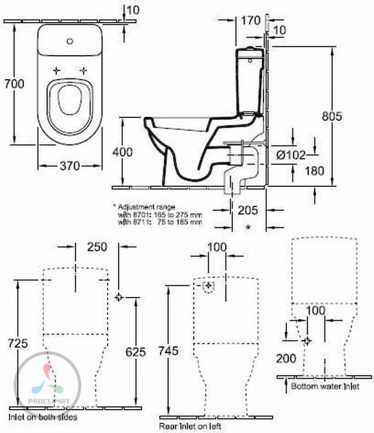 Бачок для унитаза Villeroy & Boch Omnia Architectura 57731101