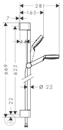 Душевой гарнитур Hansgrohe Crometta 26533400