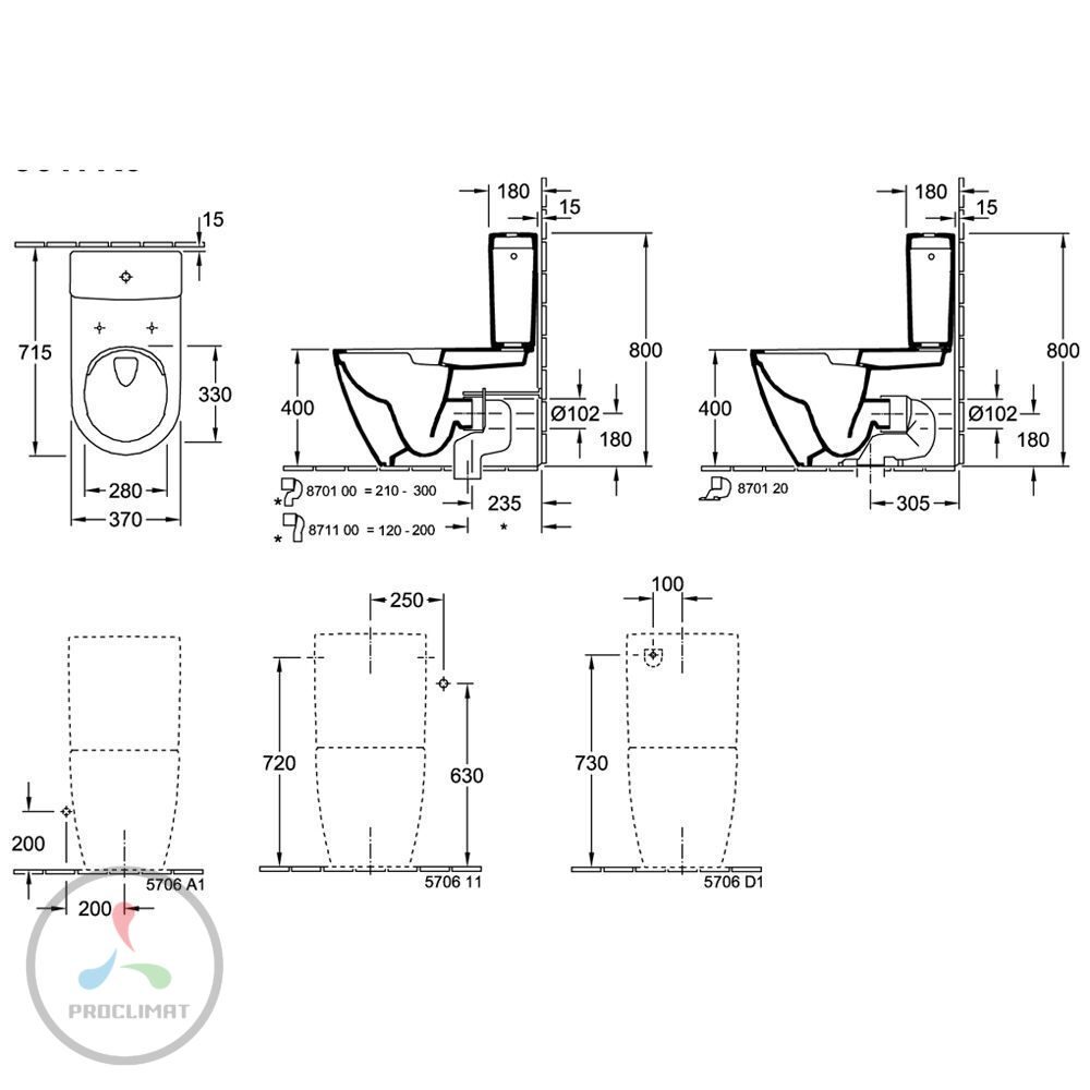 Унитаз Villeroy & Boch Subway 2.0 5617R001