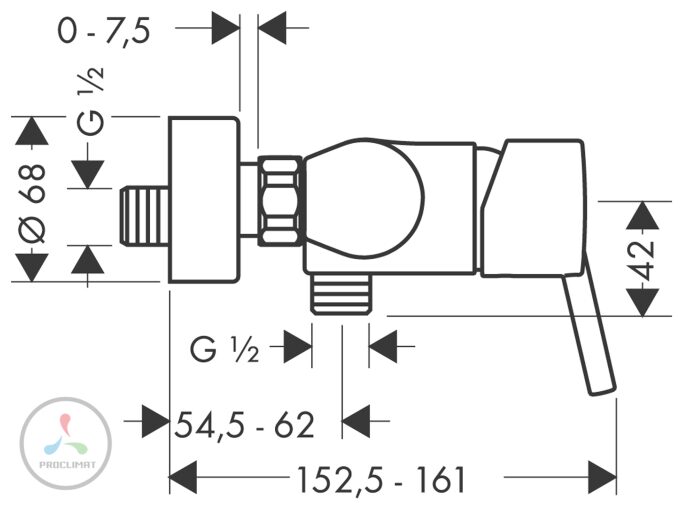 Смеситель для душа Hansgrohe Talis S 32620000