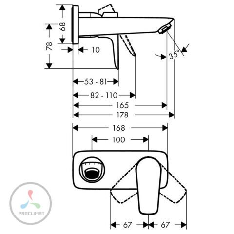 Смеситель для раковины Hansgrohe Talis E 71732000