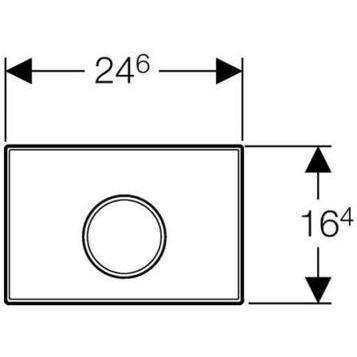 Кнопка для инсталляции Geberit Sigma 10 115.758.KN.1