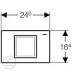 Клавиша смыва Geberit Delta 40 115.130.46.1