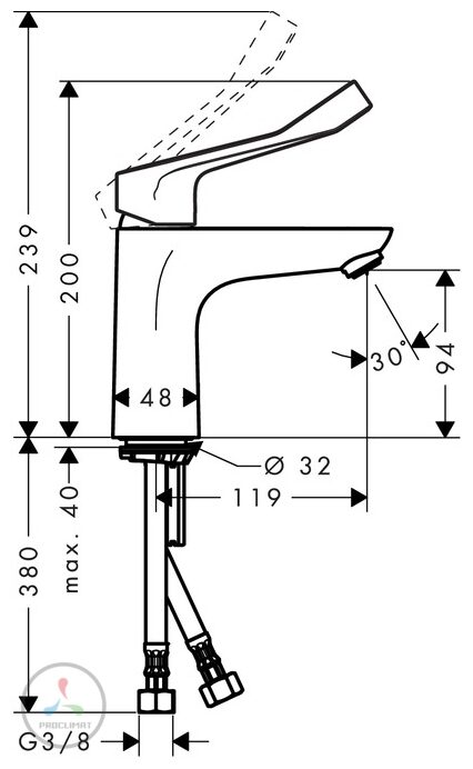 Смеситель для раковины Hansgrohe Focus 31917000