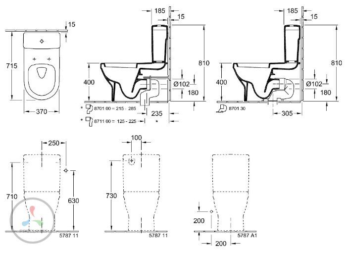 Унитаз напольный Villeroy & Boch Architectura 568610R1