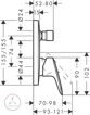 Смеситель для ванны Hansgrohe Logis 71407000