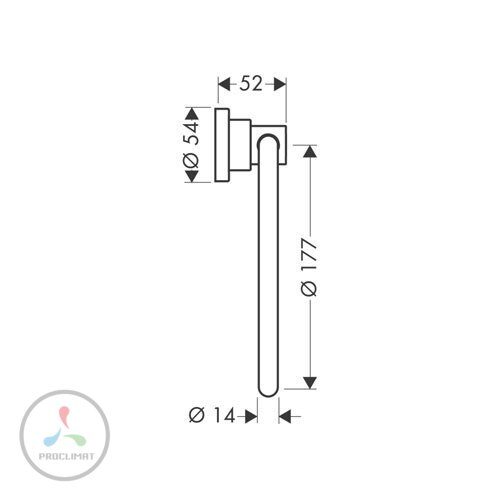 Полотенцедержатель кольцевой Axor Citterio 41721000