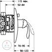 Смеситель для ванны скрытого монтажа Hansa Motion 43649001