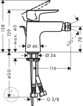 Смеситель для биде Hansgrohe Talis E 71720000